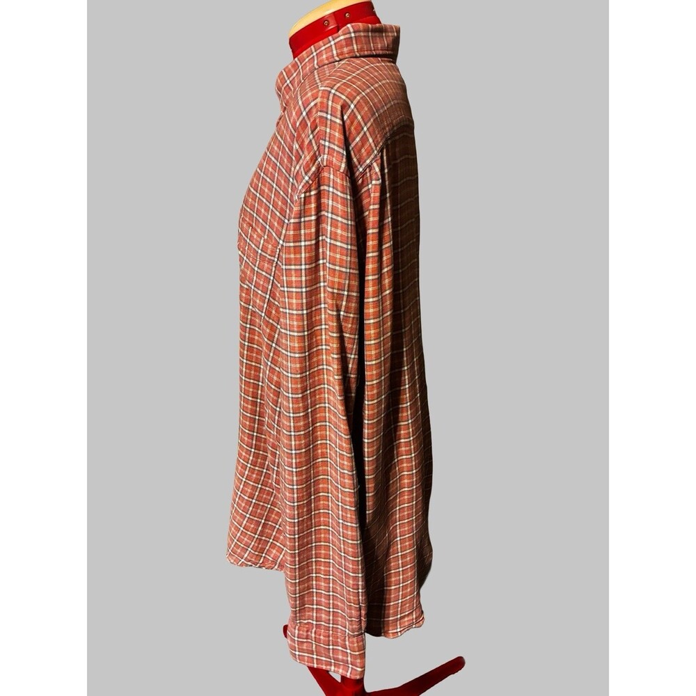 Faherty Women’s Pink Plaid Longsleeve Size XXL - Picture 2 of 7